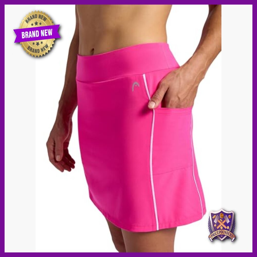 Women's Golf Skort with Built-in Shorts, Pockets, Moisture-Wicking Fabric - Picture 4 of 7